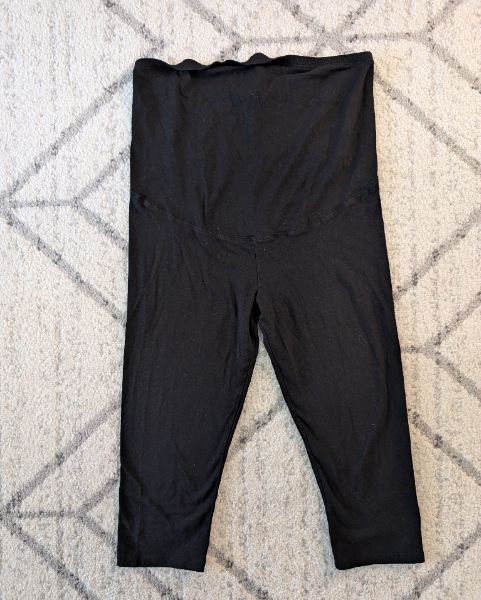 H&M Maternity Capri Leggings, Black, Medium, Maternity M (8-10)