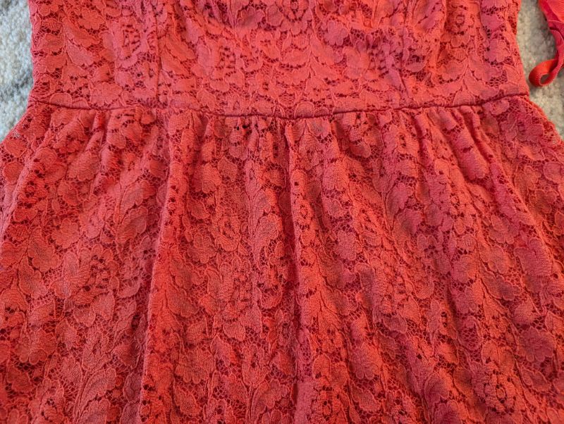 Motherhood Pink Lace Shirt, Medium, Maternity M (8-10)