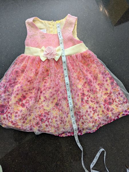 Iris and Ivy Pink Lacy Floral Dress - 18M, Kids 18 Month (12-18M)