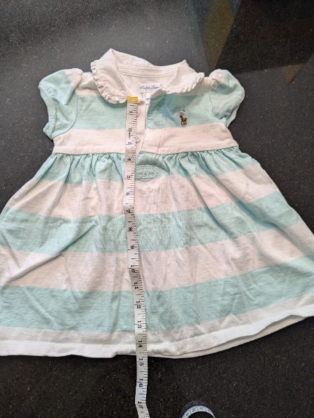 Ralph Lauren Blue Striped Summer Dress - 18M, Kids 18 Month (12-18M)