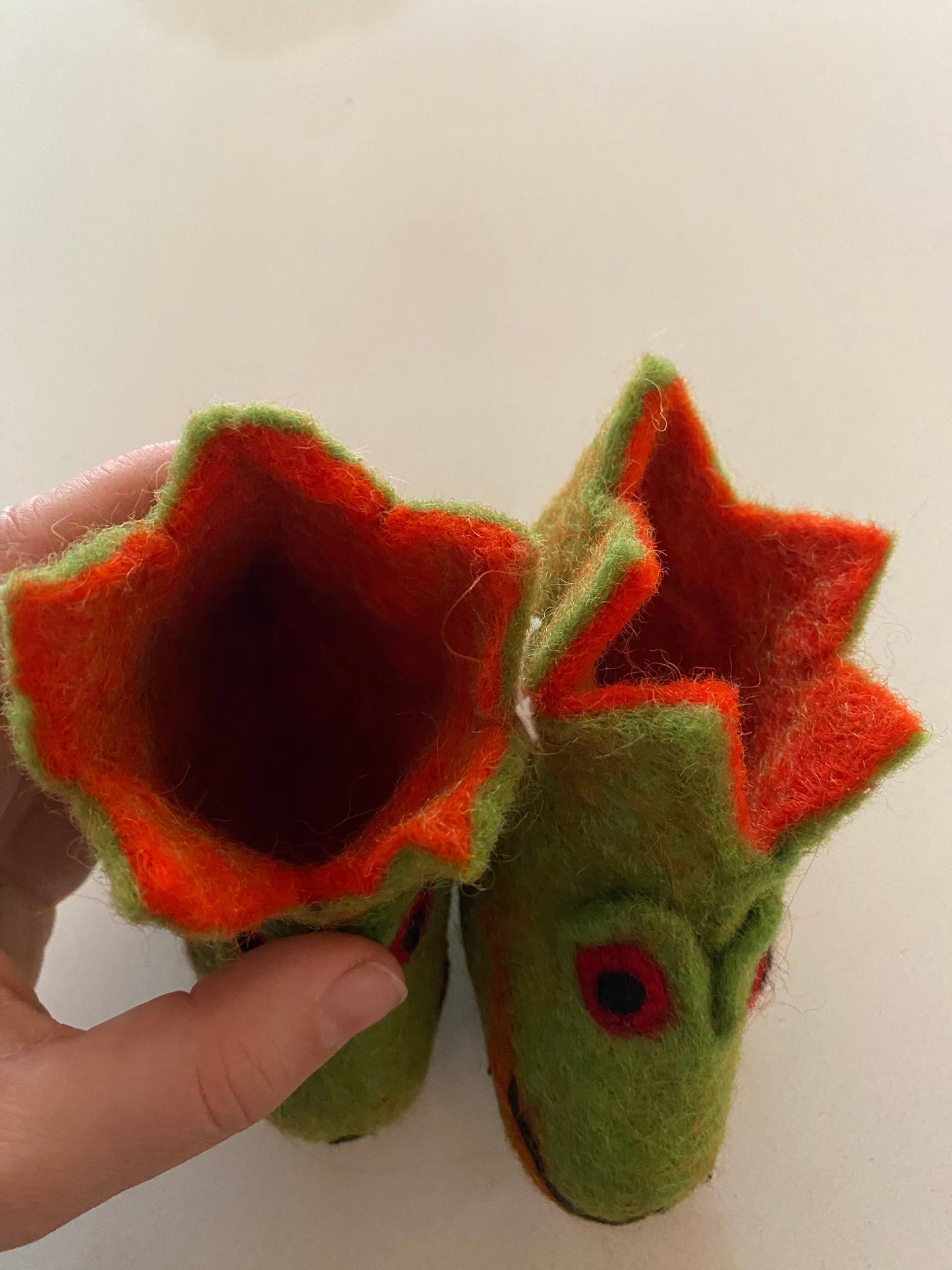 Dragon/lizard slippers, Shoes 2 (Baby: 0-12 mth)