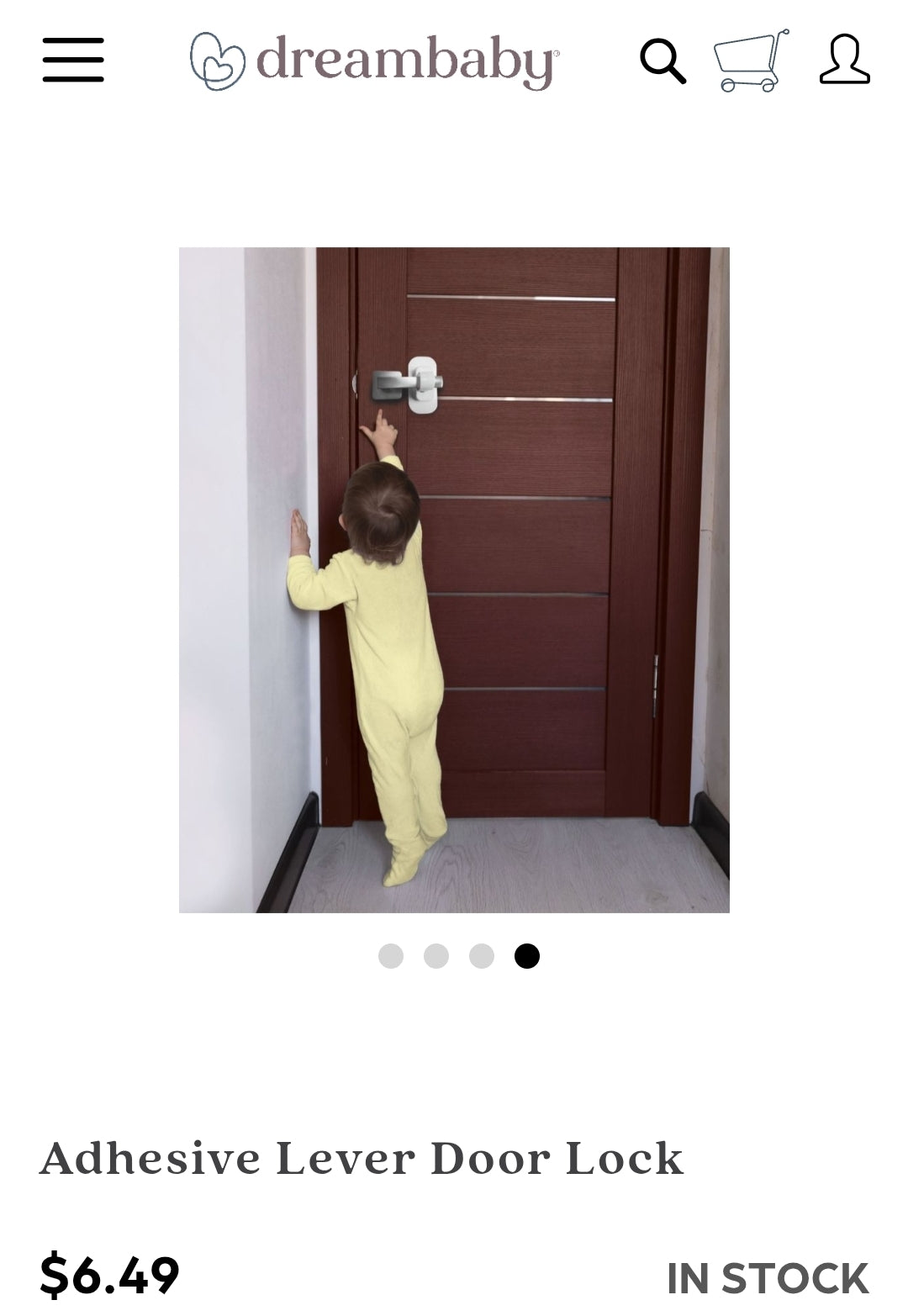 Dreambaby Adhesive Lever Door-Lock