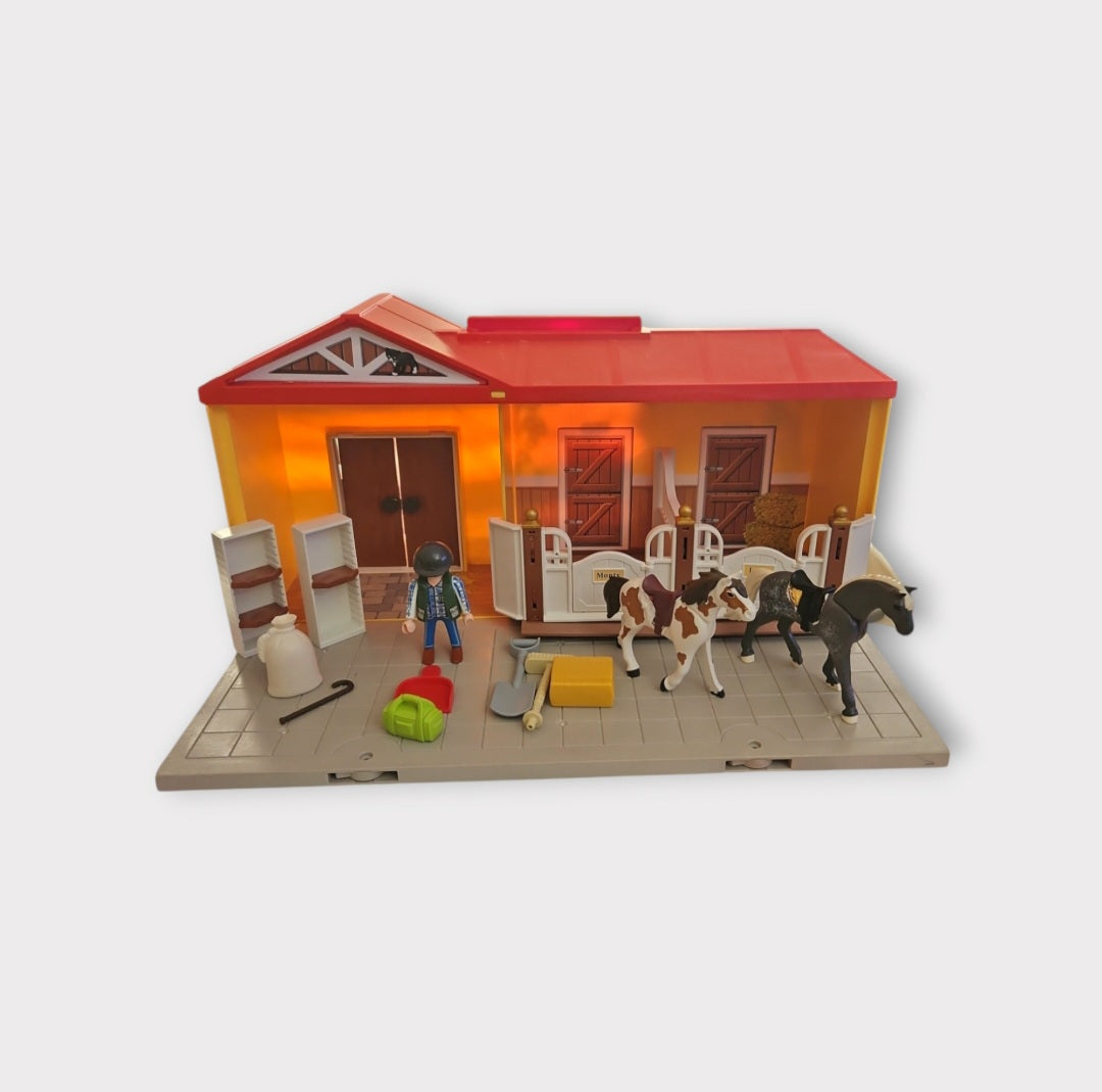 Playmobil horse stable play set