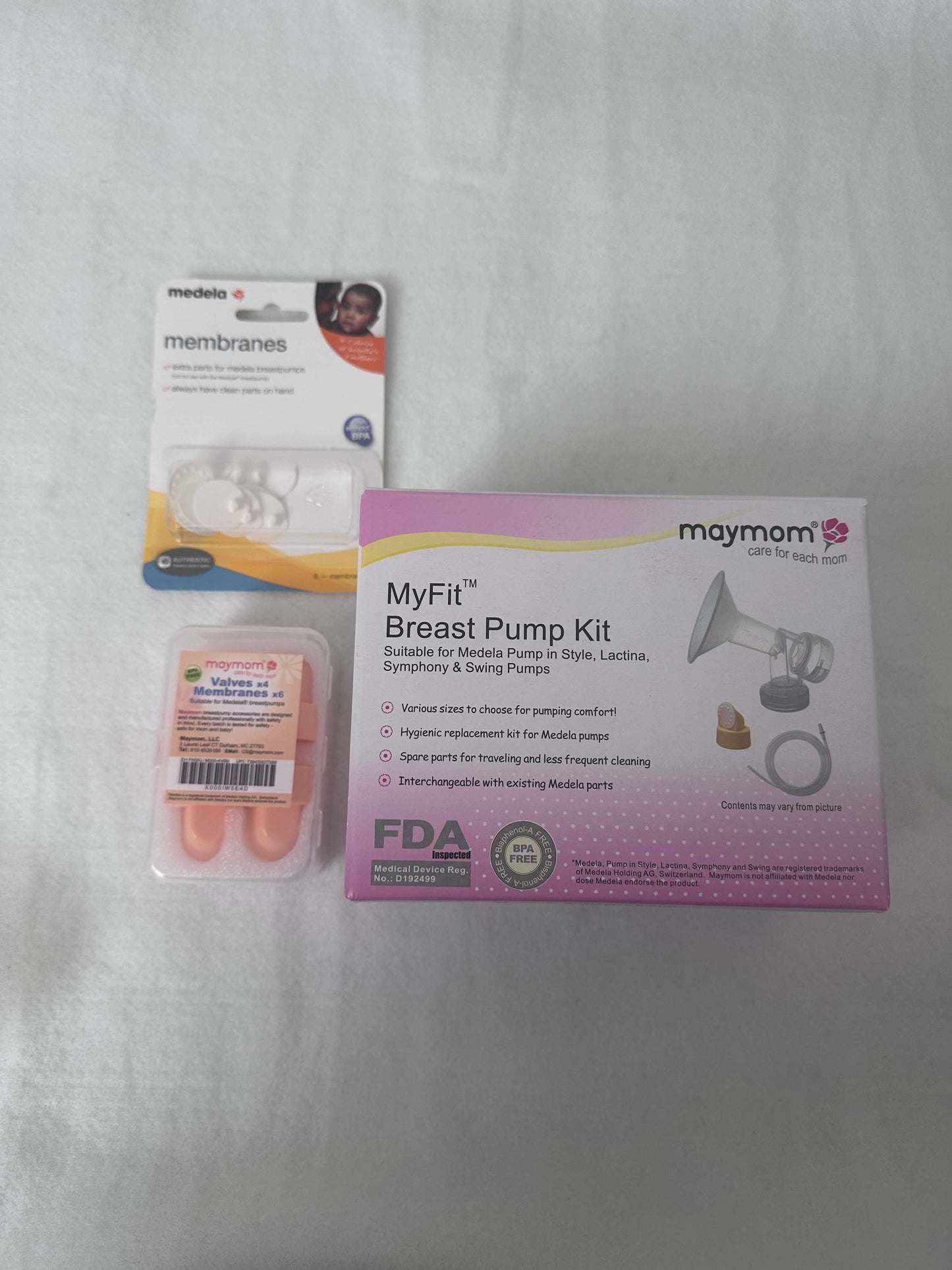Maymom/Medela breastpump kit and parts
