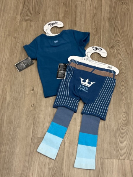 NWT Little Prince Tushie Top/Huggers Set, size 24-36 mos, Kids 24 Month (18-24M)