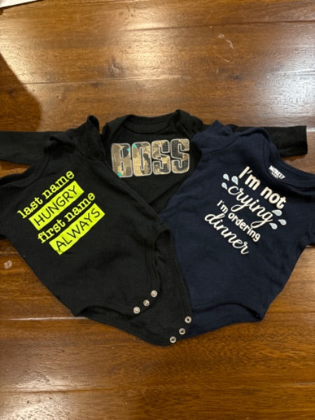 3 onesies set , Kids 6 Month (3-6M)