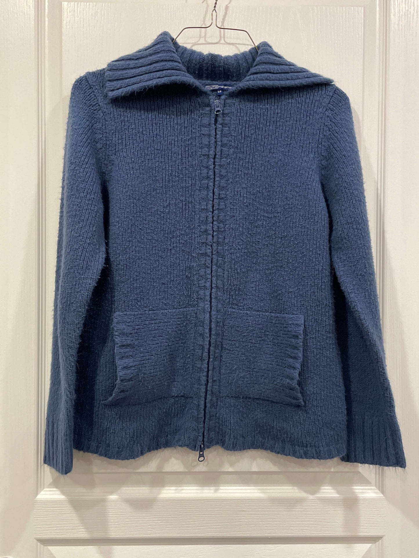 Thyme Maternity, Zip Up Knit Cardigan, size Small , Maternity S (4-6)