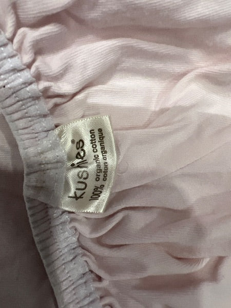 Organic Kushies Jersey cotton crib sheet retails$40