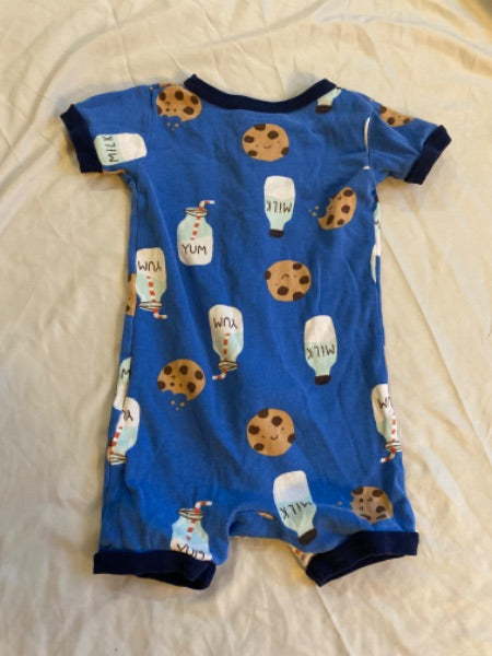 Milk and Cookies Carters 2T short romper jammies , Kids 2T
