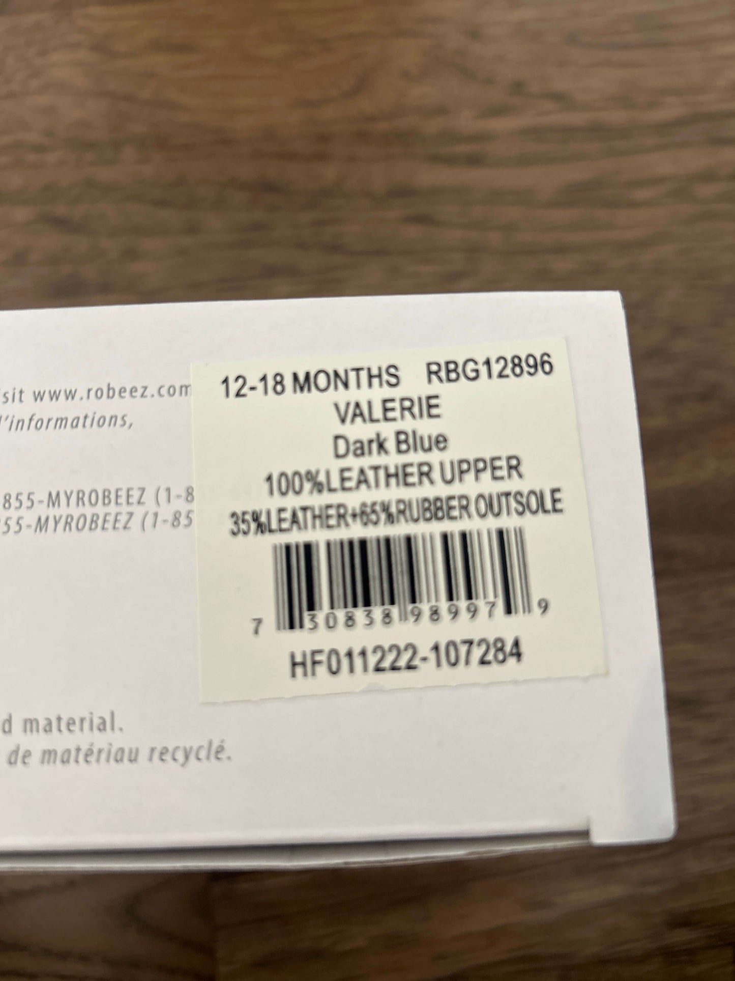 Robeez First Kicks shoes - 12-18 months Leather Upper, Shoes 5 (Walkers:12-24 mth)