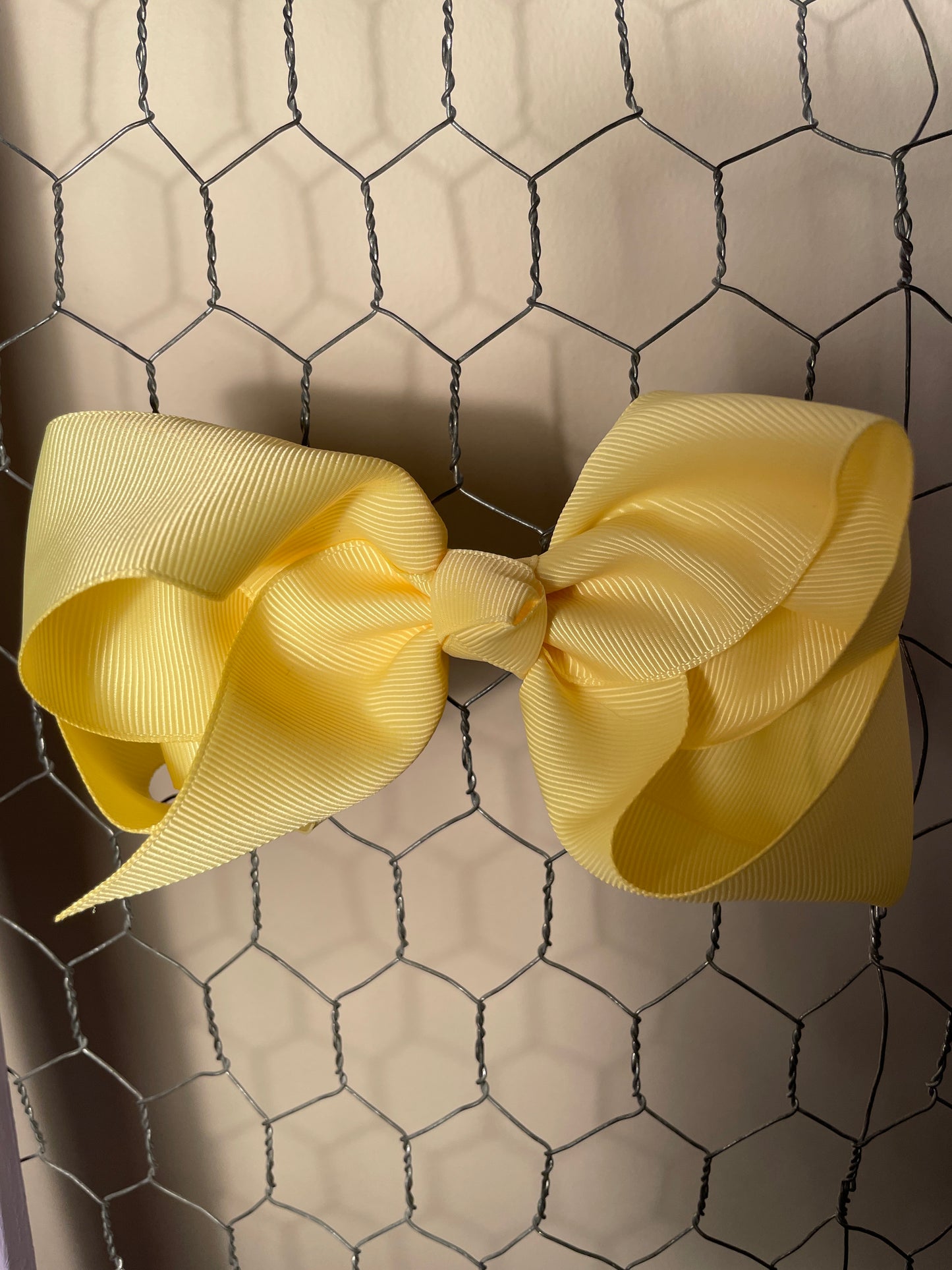 Yellow Hair Bow