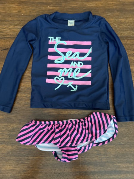 3t swimsuit with long sleeve rash guard, Kids 3T