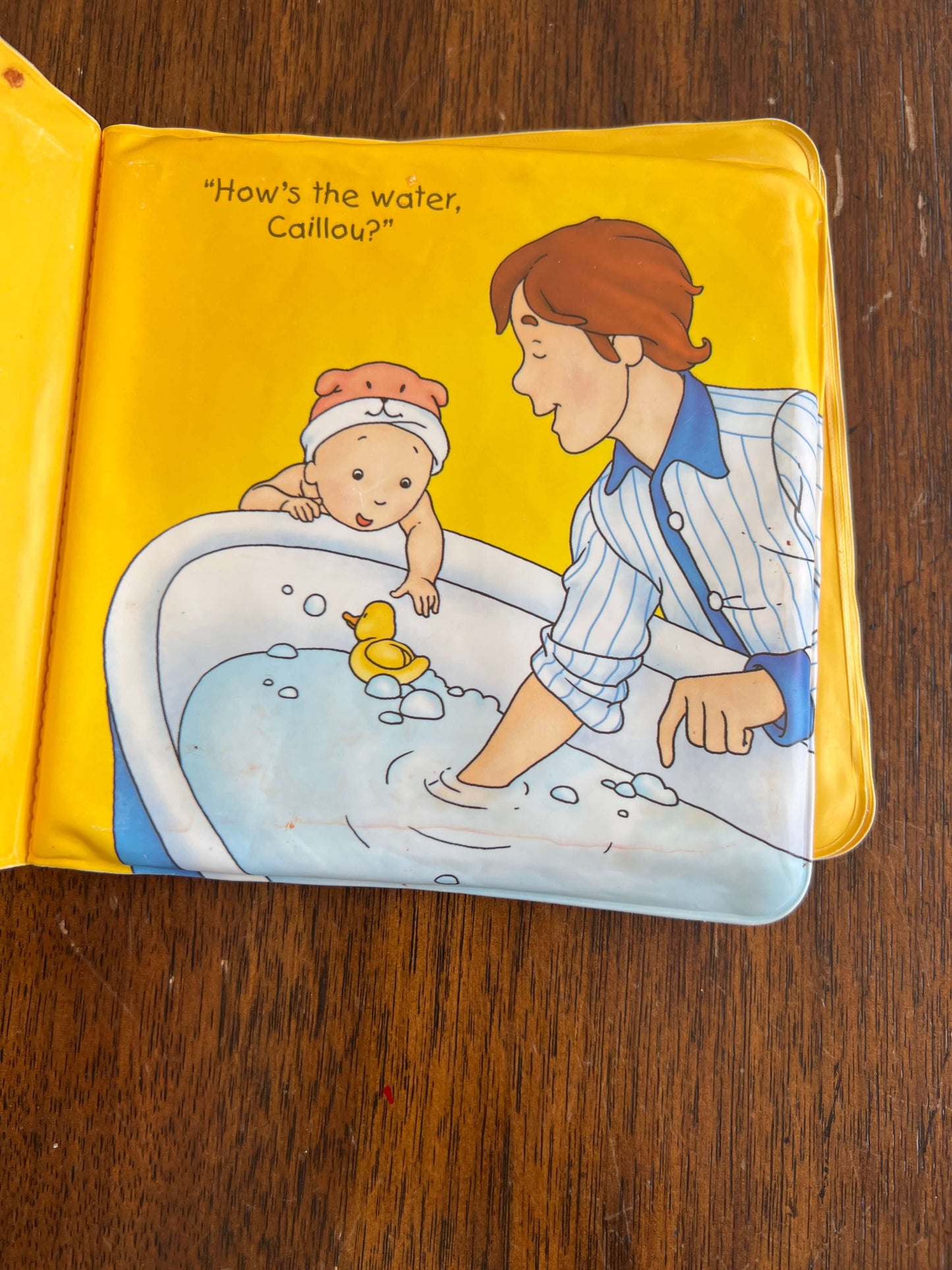 Baby Caillou bath time waterproof book