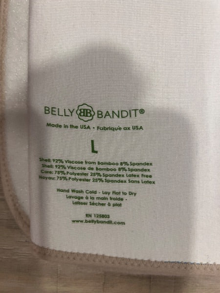 White Belly Bandit postpartum wrap retails $60, Maternity L (12-14)