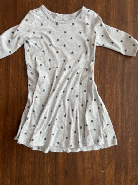 4T hearts long sleeve dress, Kids 4/4T