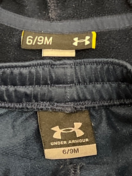 EUC, Navy Blue Under Armour Tracksuit, size 6/9 mos, Kids 9 Month (6-9M)