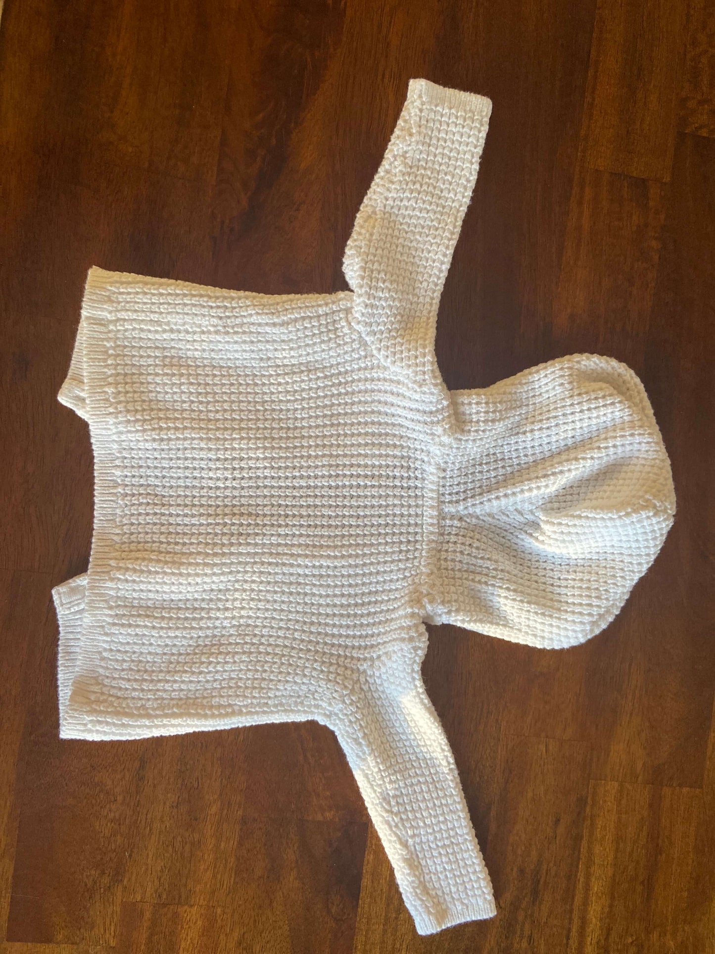 White Carter’s knit sweater with ears 3 months, Kids 3 Month (0-3M)