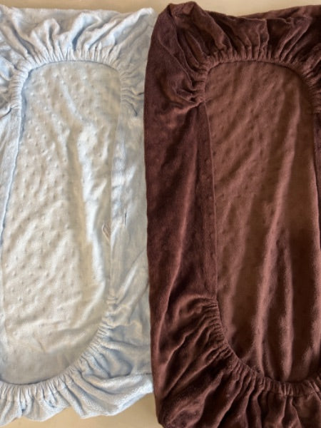 2 velvet washable change pad covers