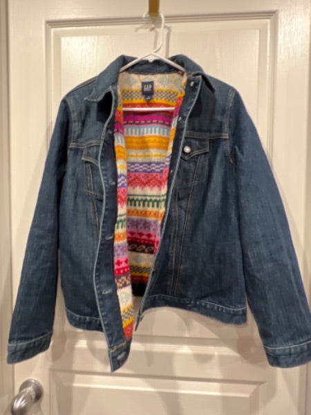 EUC, GAP Maternity Lined Jean Jacket, Size Medium , Maternity M (8-10)