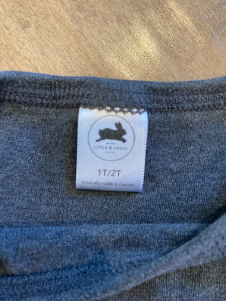 Little and Lively Grey Sweatshirt size 1/2, Kids 2T