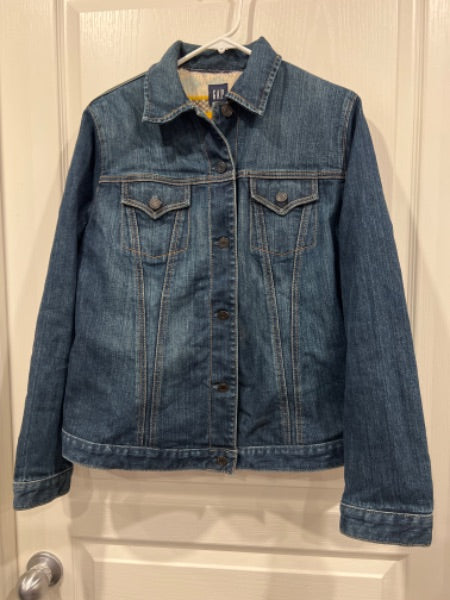 EUC, GAP Maternity Lined Jean Jacket, Size Medium , Maternity M (8-10)