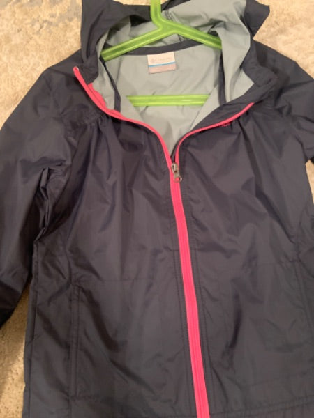 Columbia size S (7-8) Navy wind breaker jacket, Kids 7 & 8 (small)