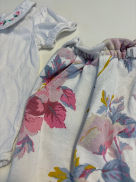 3-6m floral pants outfit, Kids 6 Month (3-6M)