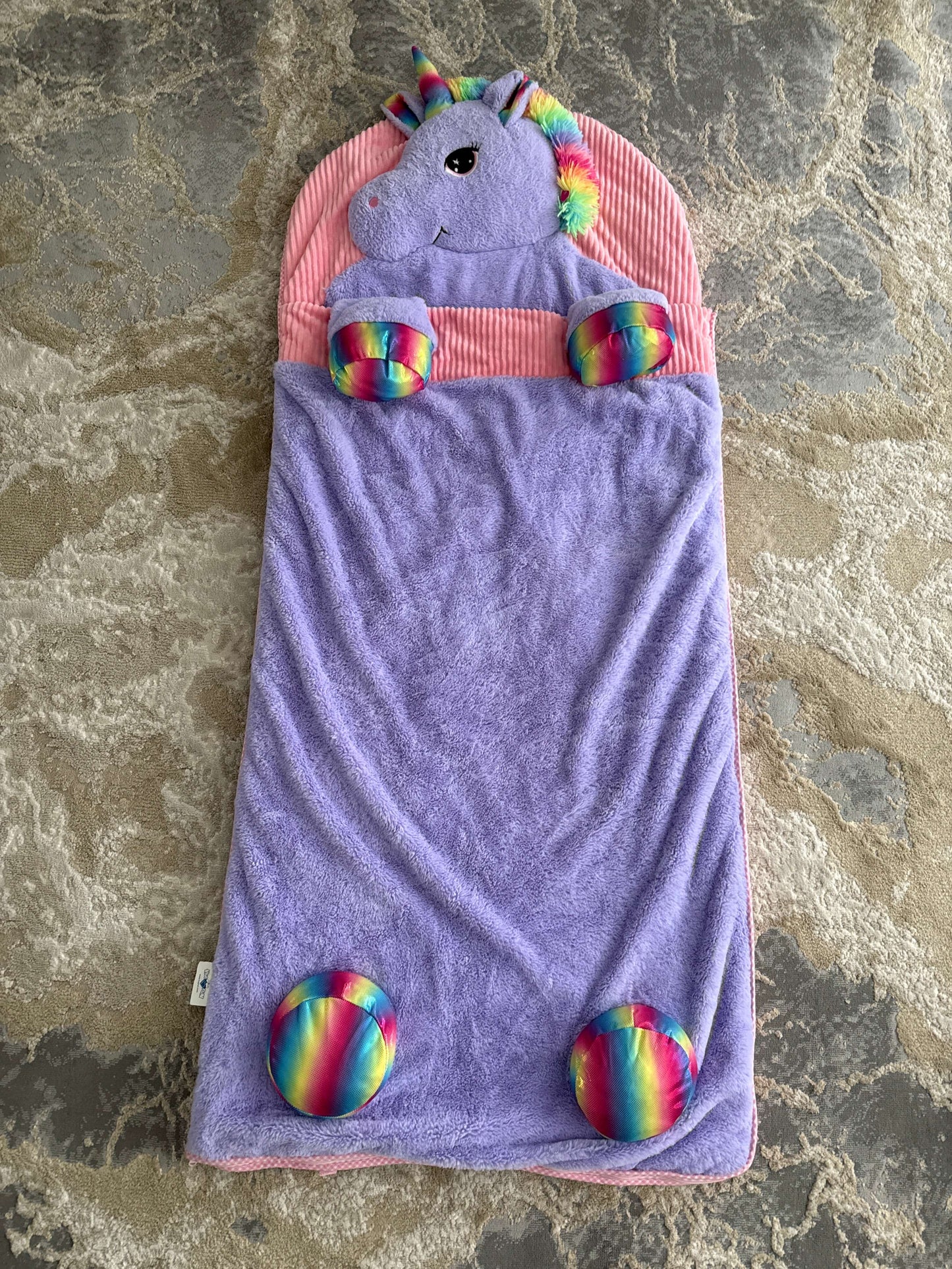 Hugging unicorn slumber bag
