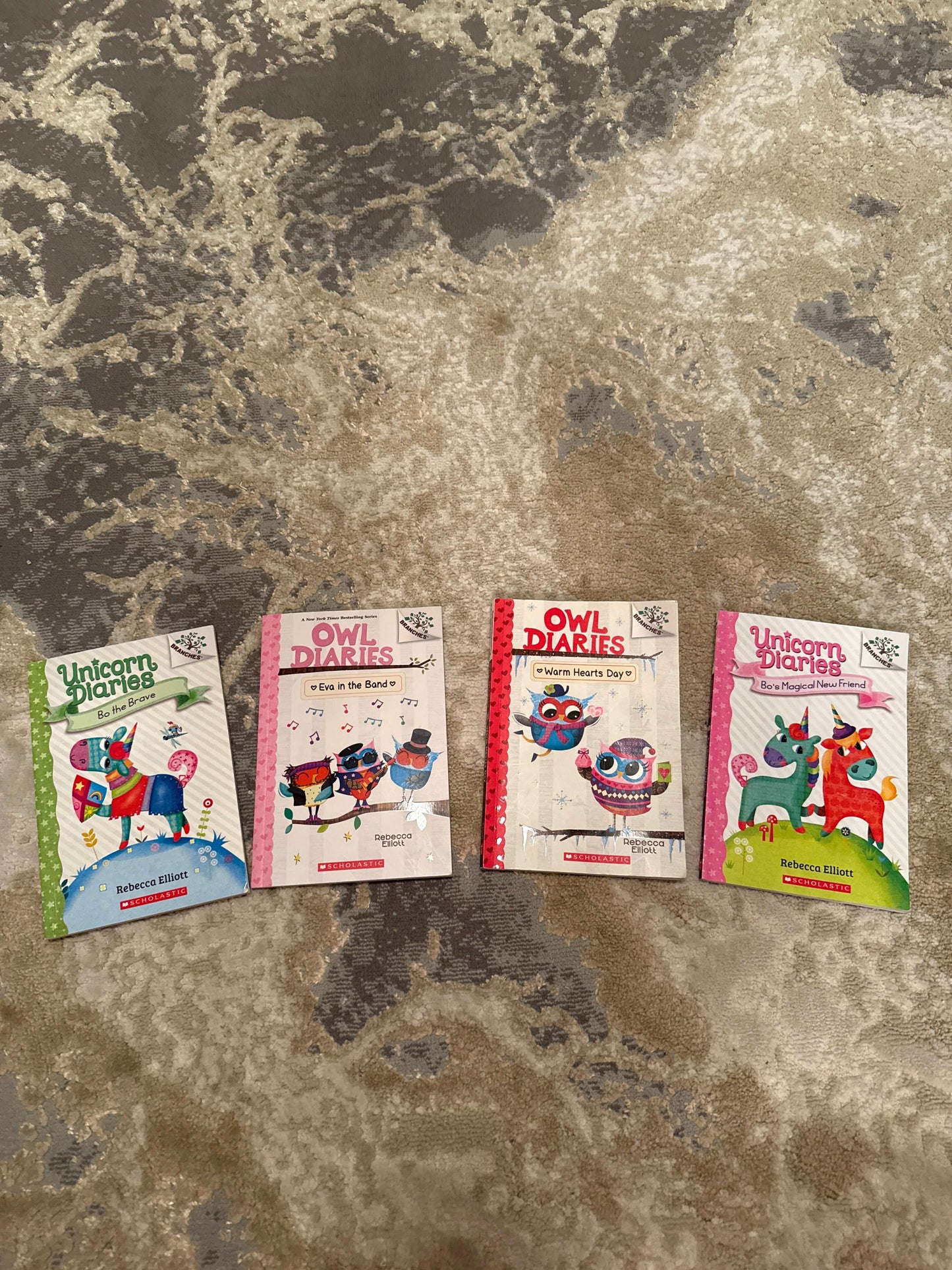 Scholastic : Owl Diaries By Rebecca Elliott (4 books)