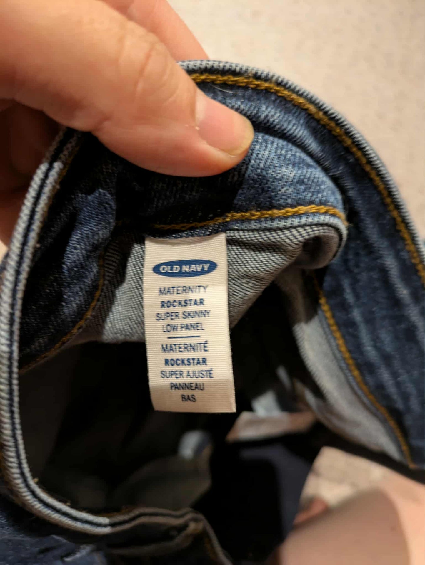 Old navy maternity Rockstar super skinny jeans - size 14 , Maternity L (12-14)
