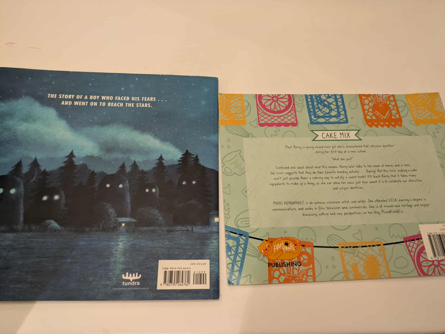 2 books: The Darkest Dark & Cake Mix