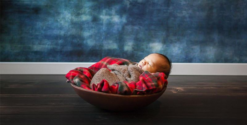 Newborn Photography Props - Round Bowl