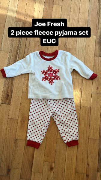 2 piece 6-12 months Fleece Pyjama Set, Kids 9 Month (6-9M)