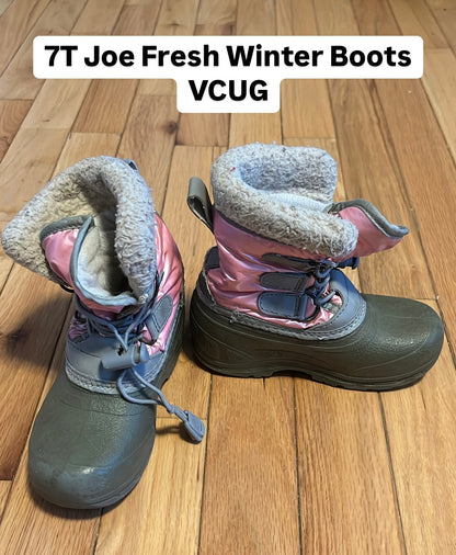 7T Joe Fresh Winter Boots, Shoes 7.5 (Toddler:2-4yr)