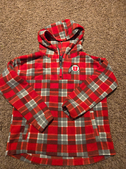 Utah Utes hoodie, red, sz XL, Kids 10 (medium)