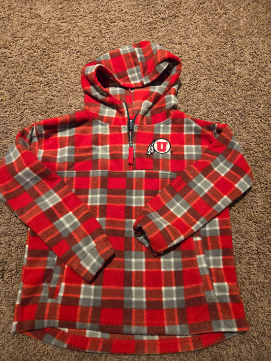Utah Utes hoodie, red, sz XL, Kids 10 (medium)
