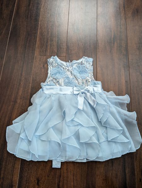 'American princess' blue sequin dress 18m