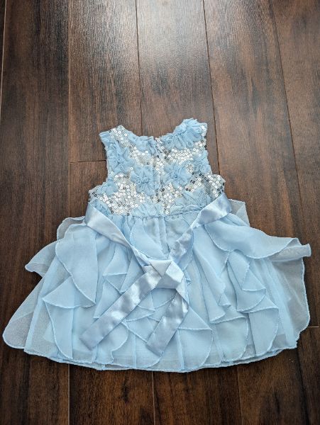 'American princess' blue sequin dress 18m