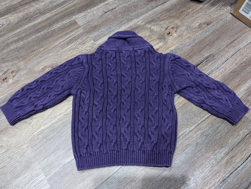 Janie and Jack purple sweater 12-18m, Kids 18 Month (12-18M)