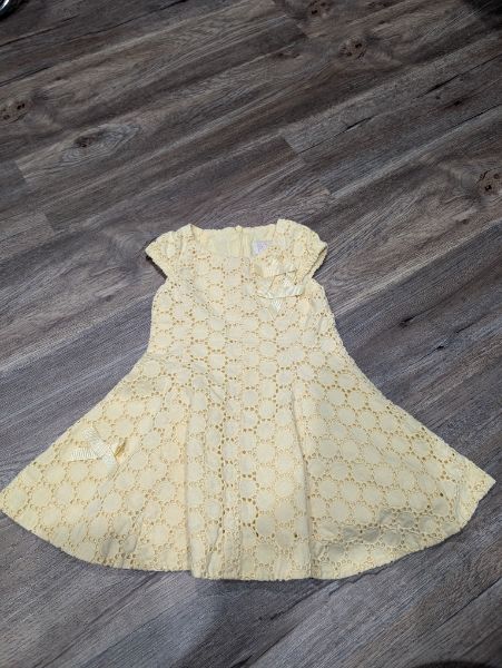 Yellow lace dress 12m, Kids 12 Month (9-12M)