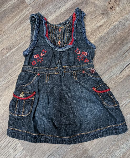 Blue jean dress 12-18m, Kids 18 Month (12-18M)