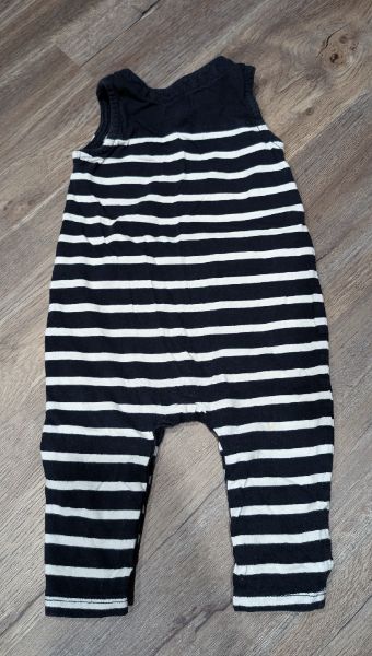 Blue and white striped romper 6-12m, Kids 12 Month (9-12M)