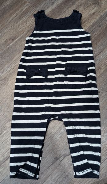 Blue and white striped romper 6-12m, Kids 12 Month (9-12M)