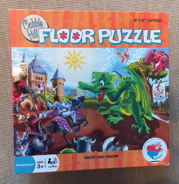 Cobble Hill Floor Puzzle - Knights and Dragons - 36pcs