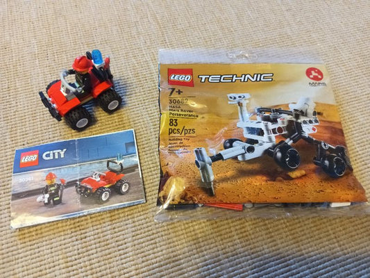 Lego City and Technic Polybags - NASA Mars Rover & Fire ATV