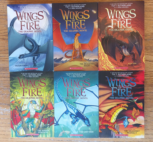 Wings of Fire Graphic Novel Collection #1-6 + Journal 'Forge Your Dragon World'