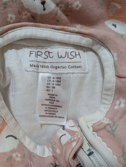 First Wish Sleep sack 6-18m, 6-12 Months (Medium)