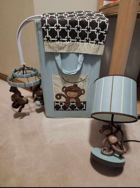 Monkey theme nursery set