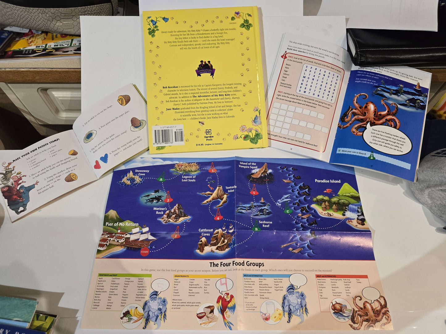 Activity books and story book