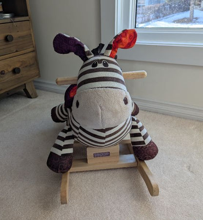 Wooden Rocking Zebra: MRSP $89.99 CAD